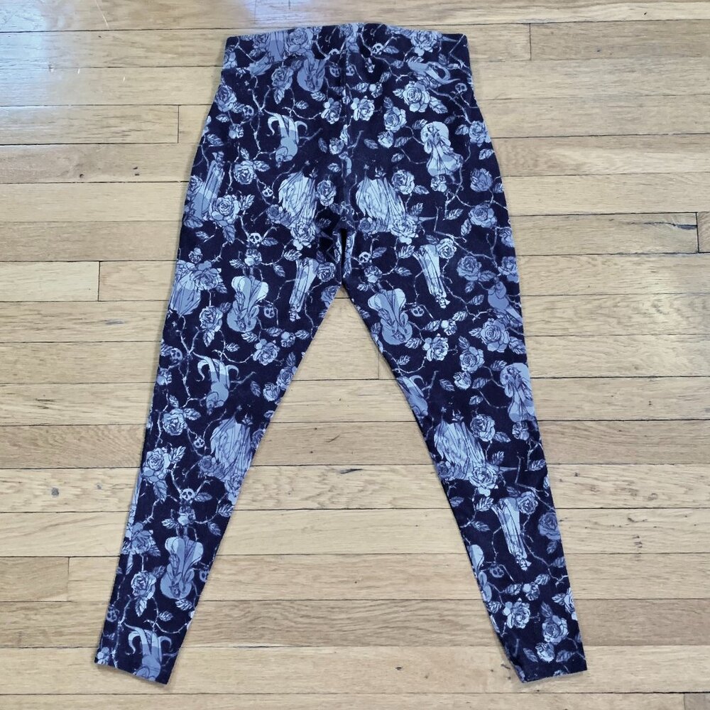 Disney Female Villians Youth/Juniors Leggings | Black/Grey | 0